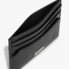 Portcard din piele cu textură granulată Portcard din piele cu textură granulată