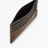 Portcard din piele cu textură granulată Portcard din piele cu textură granulată