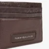 Portcard din piele granulată cu monogramă