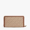 Portofel cu fermoar și jacquard cu monogramă Portofel cu fermoar și jacquard cu monogramă