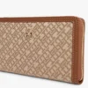Portofel cu fermoar și jacquard cu monogramă Portofel cu fermoar și jacquard cu monogramă