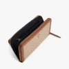Portofel cu fermoar și jacquard cu monogramă Portofel cu fermoar și jacquard cu monogramă