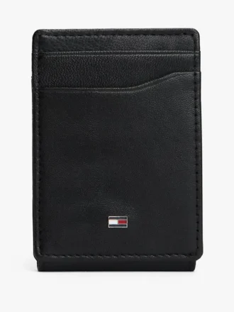 Portofel magnetic din piele granulată, cu două compartimente Portofel magnetic din piele granulată, cu două compartimente