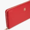 Portofel mare cu fermoar și logo monogramă Portofel mare cu fermoar și logo monogramă