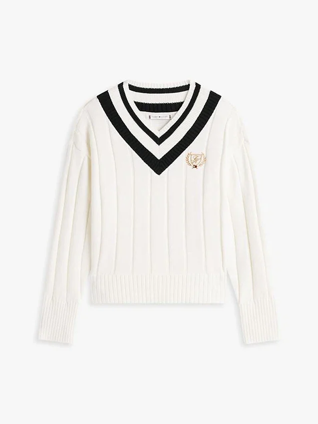 Pulover Cricket cu logo frunză de laur Pulover Cricket cu logo frunză de laur