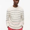 Pulover cu dungi Tommy Jeans, croială slim