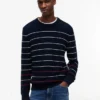 Pulover cu dungi Tommy Jeans, croială slim