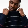 Pulover cu dungi Tommy Jeans, croială slim