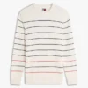 Pulover cu dungi Tommy Jeans, croială slim