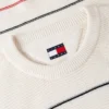 Pulover cu dungi Tommy Jeans, croială slim