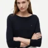 Pulover cu guler în formă de barcă Pulover cu guler în formă de barcă