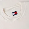 Pulover cu guler rotund și logo Tommy Jeans