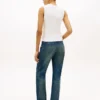 Pulover fără mâneci cu guler rotund
