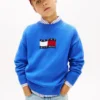 Pulover pentru copii cu logo Wavy Flag Pulover pentru copii cu logo Wavy Flag