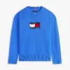 Pulover pentru copii cu logo Wavy Flag Pulover pentru copii cu logo Wavy Flag