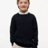 Pulover pentru fete Tommy Hilfiger cu tricotaj în relief