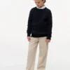 Pulover pentru fete Tommy Hilfiger cu tricotaj în relief