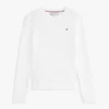 Pulover pentru fete Tommy Hilfiger cu tricotaj în relief