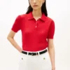 Pulover polo cu logo steag pe toată suprafața Pulover polo cu logo steag pe toată suprafața