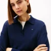 Pulover polo din amestec de lână și mătase Pulover polo din amestec de lână și mătase