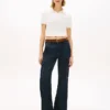 Pulover polo Tommy Jeans cu bordură festonată Pulover polo Tommy Jeans cu bordură festonată