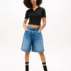 Pulover polo Tommy Jeans cu bordură festonată Pulover polo Tommy Jeans cu bordură festonată