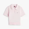 Pulover polo Tommy Jeans cu bordură festonată Pulover polo Tommy Jeans cu bordură festonată