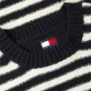 Pulover Tommy Jeans cu dungi din tricot bouclé Pulover Tommy Jeans cu dungi din tricot bouclé