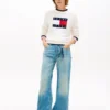 Pulover Tommy Jeans cu logo steag Pulover Tommy Jeans cu logo steag