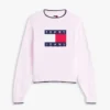 Pulover Tommy Jeans cu logo steag Pulover Tommy Jeans cu logo steag