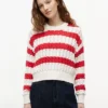 Pulover Tommy Jeans cu tricotaj în dungi
