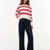 Pulover Tommy Jeans cu tricotaj în dungi