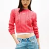 Pulover Tommy Jeans cu tricotaj în formă de cablu