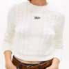 Pulover Tommy Jeans cu tricotaj în formă de cablu