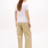 Pulover ușor cu mâneci scurte și dungi pentru pantaloni scurți