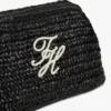 Pungă de mână din rafie cu monogramă Pungă de mână din rafie cu monogramă