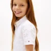 Rochie-cămașă brodată cu ochiuri pentru copii