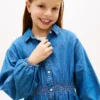 Rochie-cămașă din cambric pentru copii