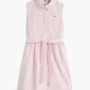 Rochie-cămașă fără mâneci cu curea pentru copii