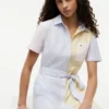 Rochie-cămașă Oxford cu dungi multiple Rochie-cămașă Oxford cu dungi multiple