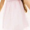 Rochie combinată din tul cu dungi pentru copii Rochie combinată din tul cu dungi pentru copii