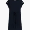 Rochie din bumbac elastic cu curele