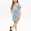 Rochie din denim cu dungi pentru copii Rochie din denim cu dungi pentru copii