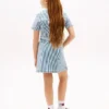 Rochie din denim cu dungi pentru copii Rochie din denim cu dungi pentru copii