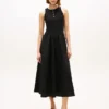 Rochie fără mâneci din materiale mixte Rochie fără mâneci din materiale mixte