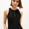 Rochie fără mâneci din materiale mixte Rochie fără mâneci din materiale mixte