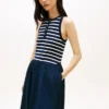 Rochie fără mâneci din materiale mixte Rochie fără mâneci din materiale mixte