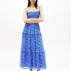 Rochie maxi din șifon în straturi Tommy Jeans
