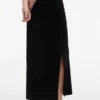 Rochie maxi Tommy Jeans din tricot cu nervuri