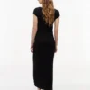 Rochie maxi Tommy Jeans din tricot cu nervuri